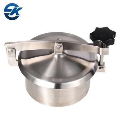 Food Grade Stainless Steel SS304 SS316L Tank Manhole Cover Without Pressure