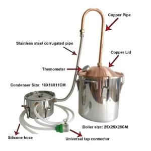 Small Capacity Stainless Alcohol Distiller Liquor Wine Brewing Device Spirits (Alcohol) ...