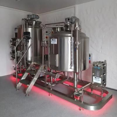 200L 2hl 1.5bbl 2 Vessel Electric Heated Beer Brewing Equipment Brewhouse for Brewpub