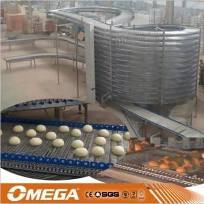 Stainless Steel Spiral Cooler Conveyor Belt for The Ginger Bread Industry