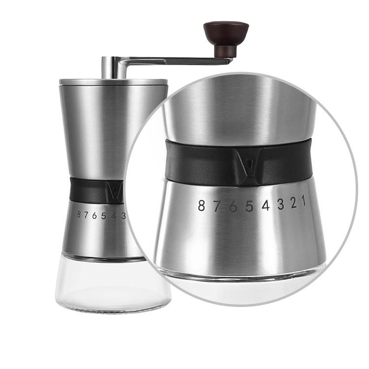 Cg001 Hot Selling Professional Hand Coffee Grinder with Ceramic Burrs