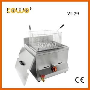 Stainless Steel Table Top Deep Tank 25L Gas Chicken Fryer for Food Machine