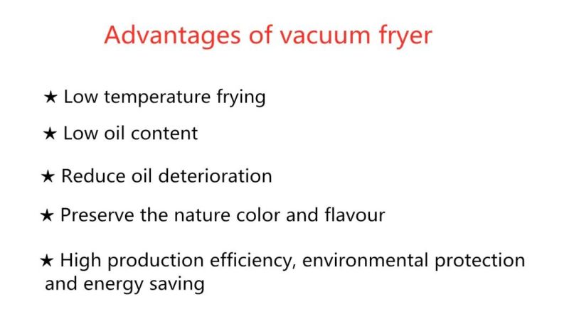 Vacuum Fryer for The Fruits and Vegetables
