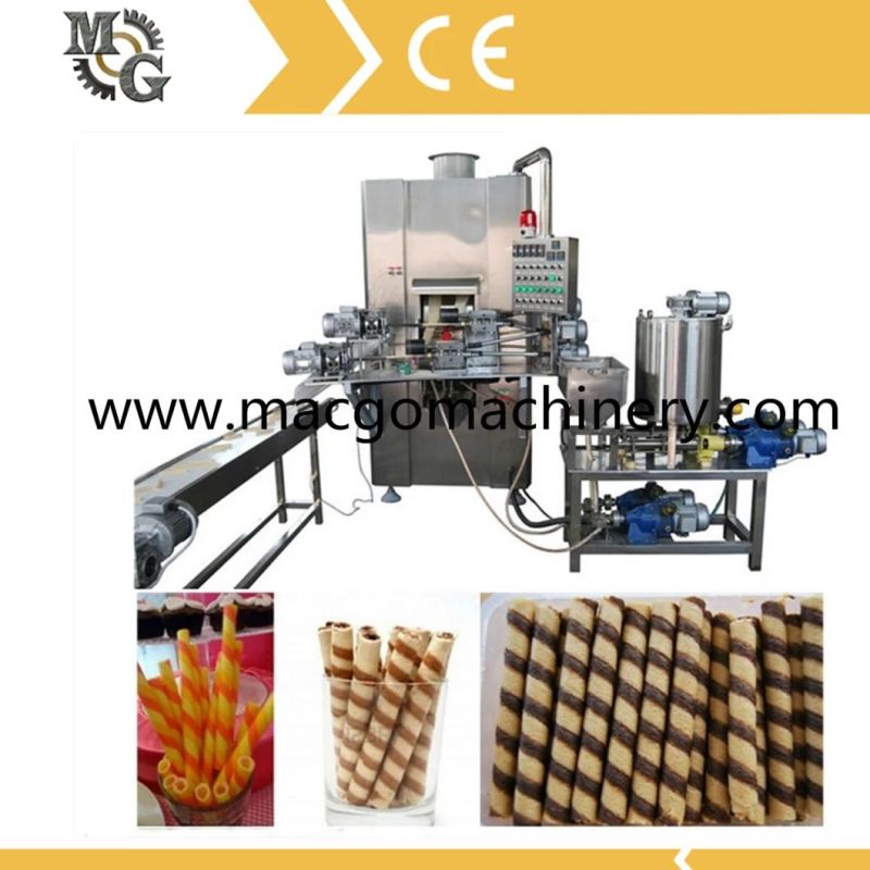 Wafer Stick Roll Forming Packaging Machine/Full Automatic Snack Egg Roll Machine