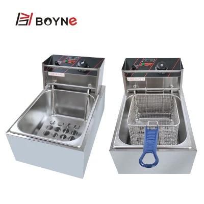 8L Electric Single Tank Fryer for Snacks