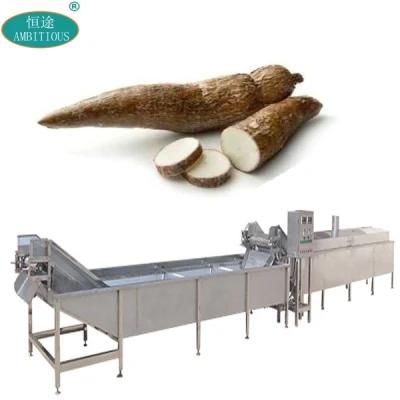 Steam Blanching Hot Water Equipment Conveyor Belt Cassava Blanching Machine