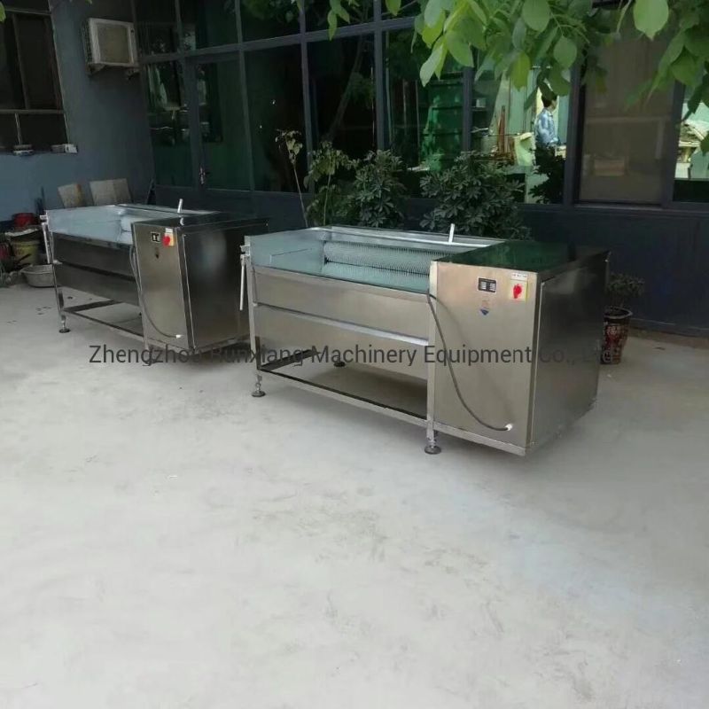 Stainless Steel China Vegetable Brush Washing and Peeling Machine