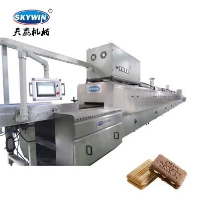 Skywin High Productitive Biscuit Making Machine Production Line Gas Tunnel Oven Cookie ...