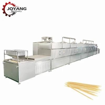 12kw 12kg / H Toothpick Wooden Products Microwave Sterilizing Machine