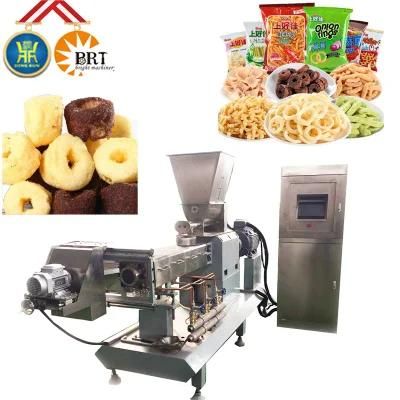 Industrial Puffed Snack Fried Corn Chips Corn Puff Snacks Food Making Extruder Machines in ...