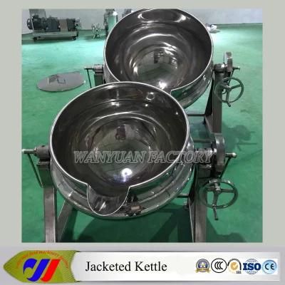 100L Stirred-Free Tilting Steam Heating Jacketed Kettle