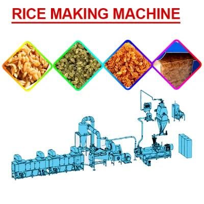 Extruded Re-Producing Artificial Paddy Rice Making Machine/Process Plant
