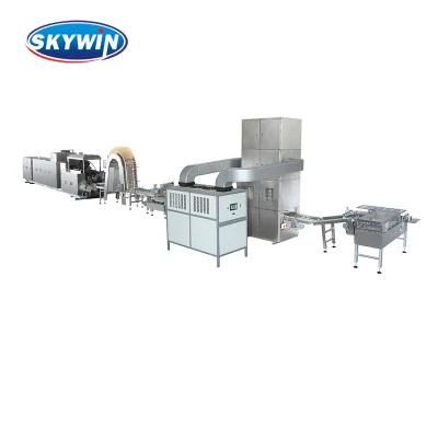 Fruit Jam Chocolate Bar Maker Wafer Production Line Coating Machine