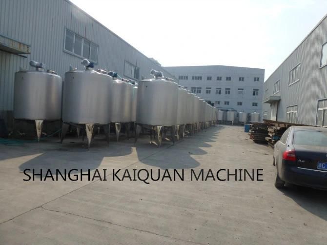 Dairy Milk Juice Cream Liquid Mixing Mixer Blending Heating Jacketed Tank