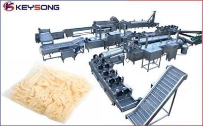 Stainless Steel Frozen Potato Chips Production Line