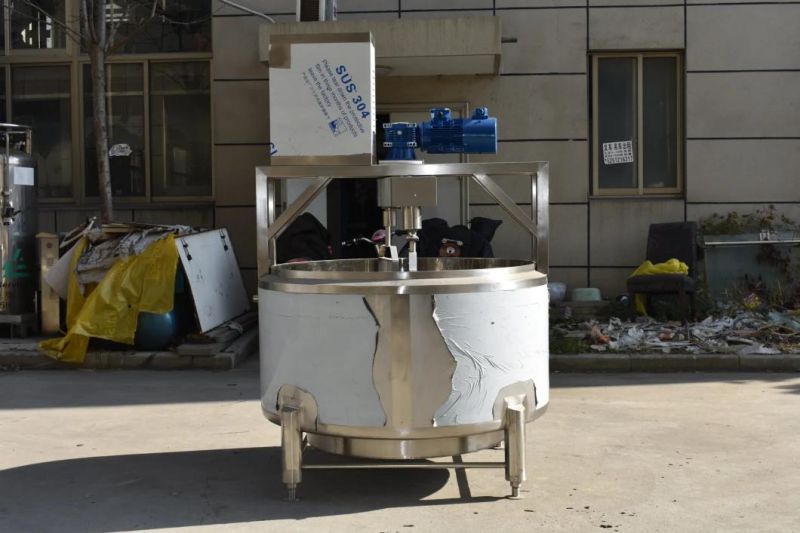 100L 200L 300L 500L Stainless Steel Processing Cheese Vat Mixing Tank Cheese Making Machine