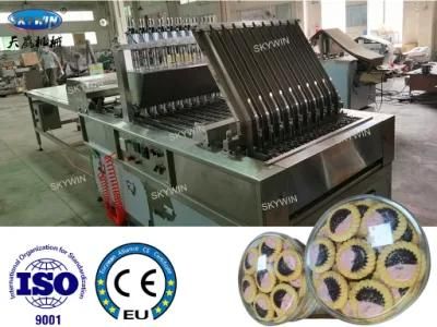 Two Color Chocolate Jam Deposit Egg Tart Making Machine