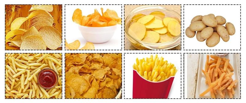 Automatic Snack Potato Chips Making Machine Potato Chips Processing Plant