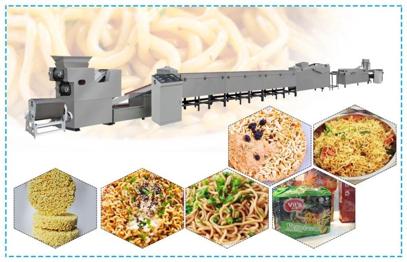 Top Quality Mini Instant Noodles Making Machine Fried Full Automatic Instant Noodles Processing Line for Sale