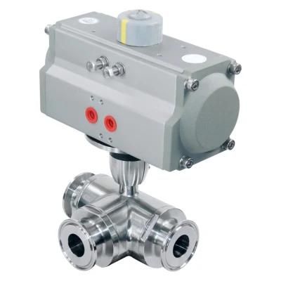 Donjoy Hygienic 3-Way Ball Valve with Horizonal Actuator