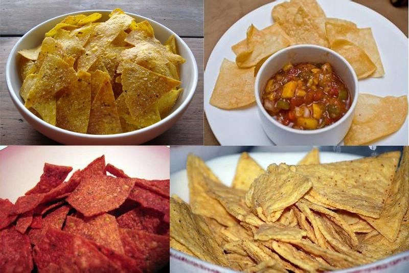Industrial Doritos Tortilla Corn Chips Production Line Food Making Machine