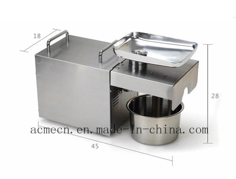 Small Cold and Hot Press Commercial Electric Intelligent Oil Press Peanut Soybean Oil Making Machine