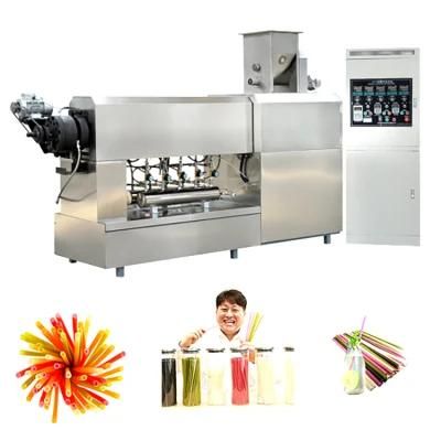 Eco Friendly Disposable Edible Biodegradable Rice Tapioca Straw Processing Making Machine ...