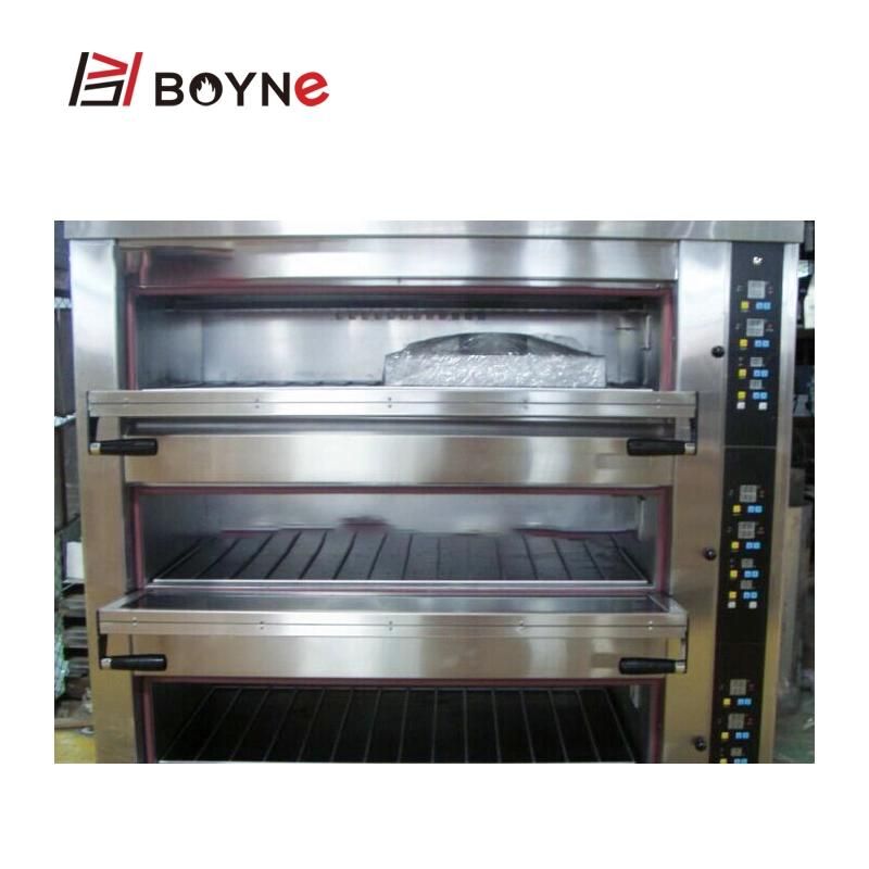 Multi Function 3 Deck 6 Trays Electric Baking Oven for Hotel Kitchen