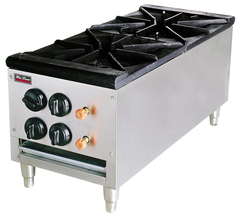 Heavy Duty 2 Burners Gas Stove Kithcenware Kithcen Equipment for Hotel Restaurant