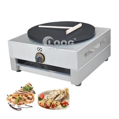 Competitive Price Kitchen Equipment Gas Crepe Maker Stainless Steel Crepe Making Machine ...
