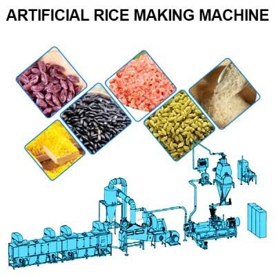 Artificial Instant Rice Food Machine Nutritional Rice Food Processing Line
