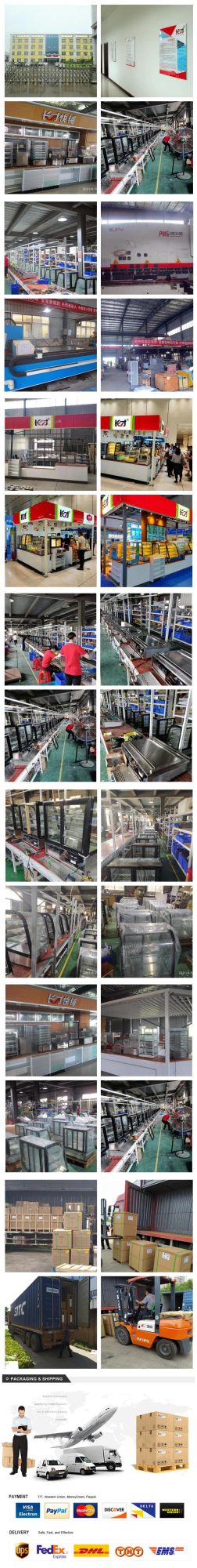 Dzcf-4f8p Fast Food Equipment Luxury Glass Hot Food Warmers Display Showcase Convenient Store