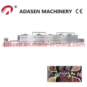 Tunnel Conveyor Belt Type Microwave Drying Sterilization Machine of Lotus Osmanthus and ...