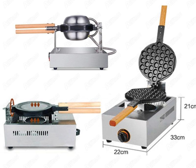 Eg30 Hot Selling Automatic Egg Waffle Maker Waffle Making Machine Egg Cake Maker Egg Puff Bubble Waffle Baker Electric