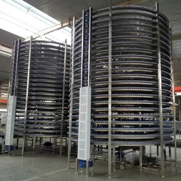 Frozen Bread Toast Food Conveyor Belt System Cooling Machinery Price
