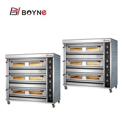 Three Deck Nine Trays Commercial Gas Baking Oven