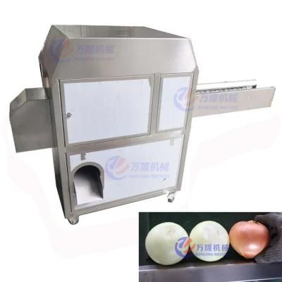 Automatic Onion Root Cutting Machine Onion Cutter Machine and Skin Peeling Machine