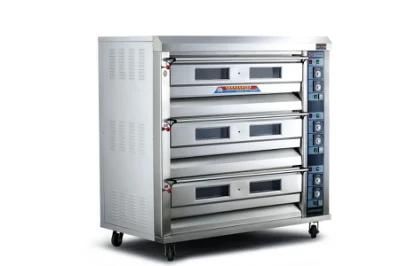 Professional Bakery Machine 3 Deck 9 Tray Electric Oven with Ce Certificate