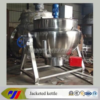 Nature Gas Heating Jacketed Cooking Kettle Cooking Vat