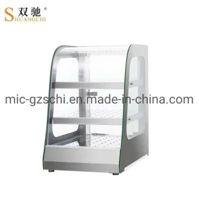Stainless Steel Small Size Warming Showcase Food Warmer Display