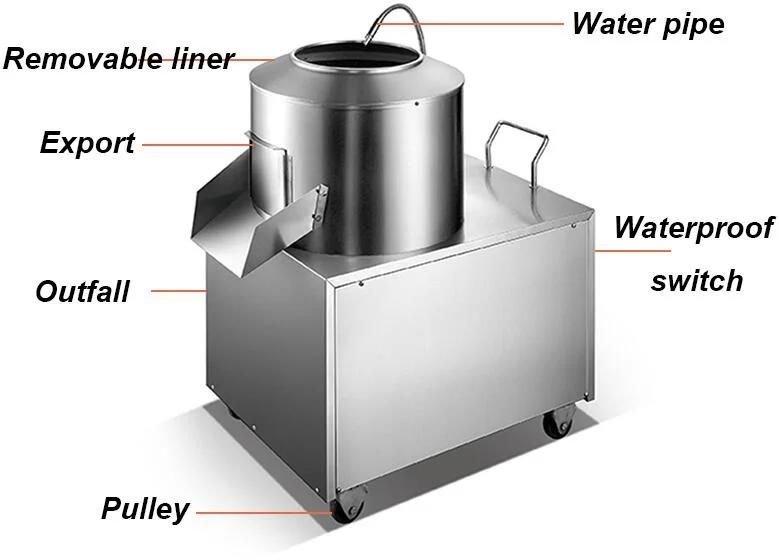 Automatic Mechanical Washer Peeler Taro Peeling Machine