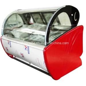 Economic Section Gelato Ice Cream Showcase Display Freezer