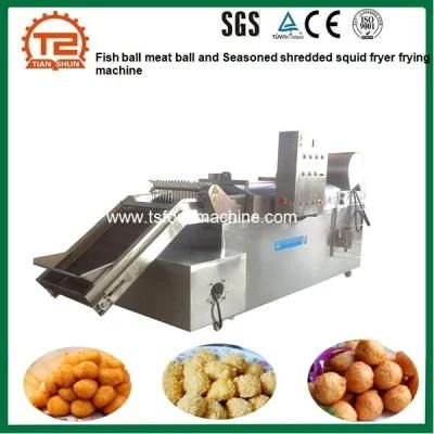 Fish Ball Meat Ball and Seasoned Shredded Squid Fryer Frying Machine