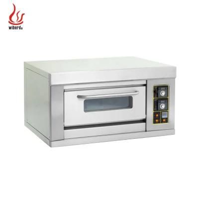 One Layer One Tray Commercial Stainless Steel Kitchen Gas Pizza Oven