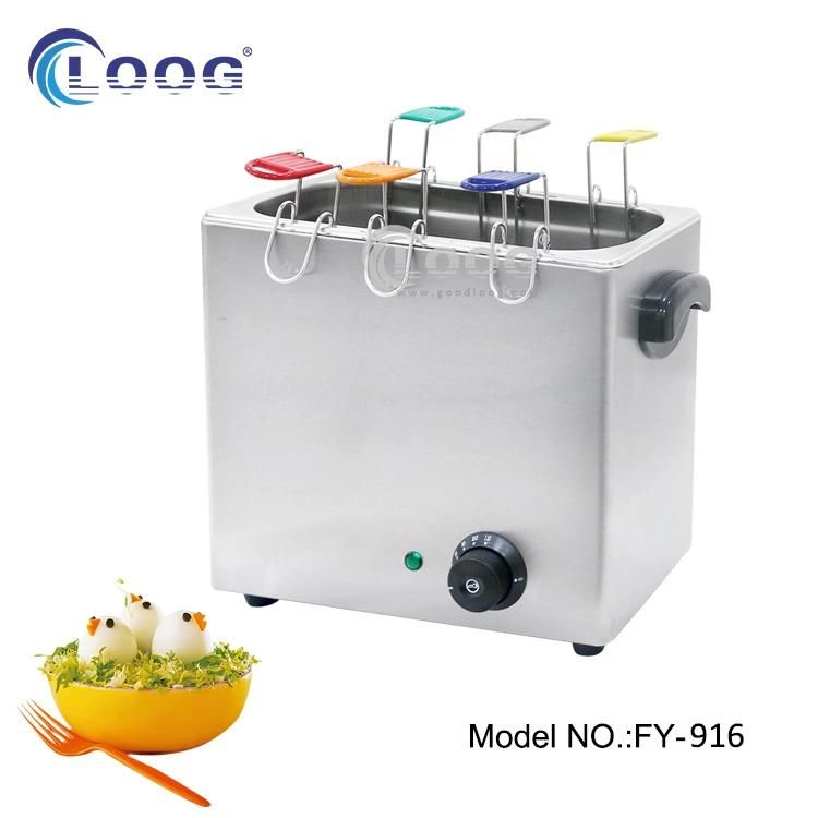 Professional Commercial Egg Boiler for Hotel Desktop Electric Stainless Steel Egg Steamer with 6 Holders Kitchen Restaurant Equipment Egg Steamer with Ce