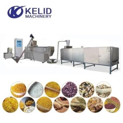 Twin Screw Extruder Artificial Fortified Rice Making Processing Machine