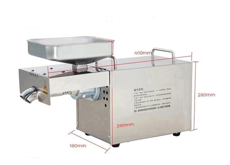 Mini New Type Stainless Steel Cold Coconut Oil Press Machine Oil Extraction Machine Pil Processing Machine Price