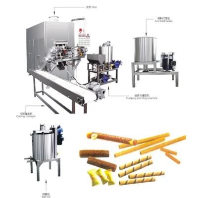 Double Color Egg Roll Machine; Wafer Stick Machine with Filling Center