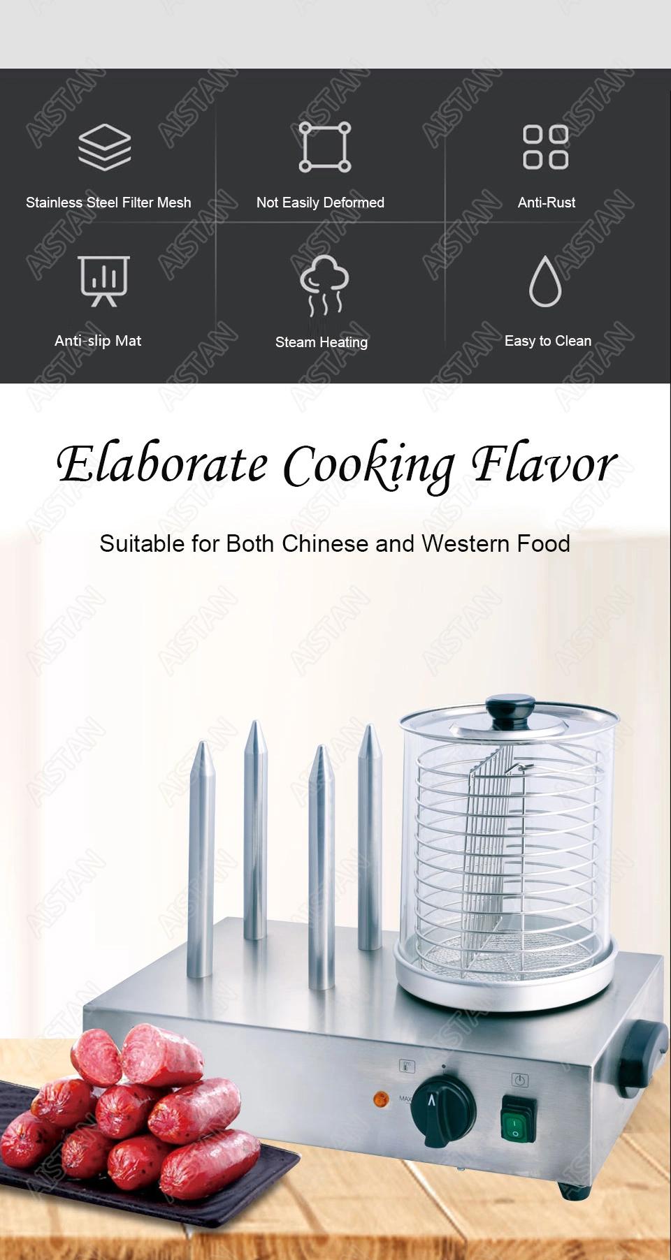 Hhd2 Stainless Steel Electric Commercial Hot Dog Steamer Machine for Kitchen Equipment