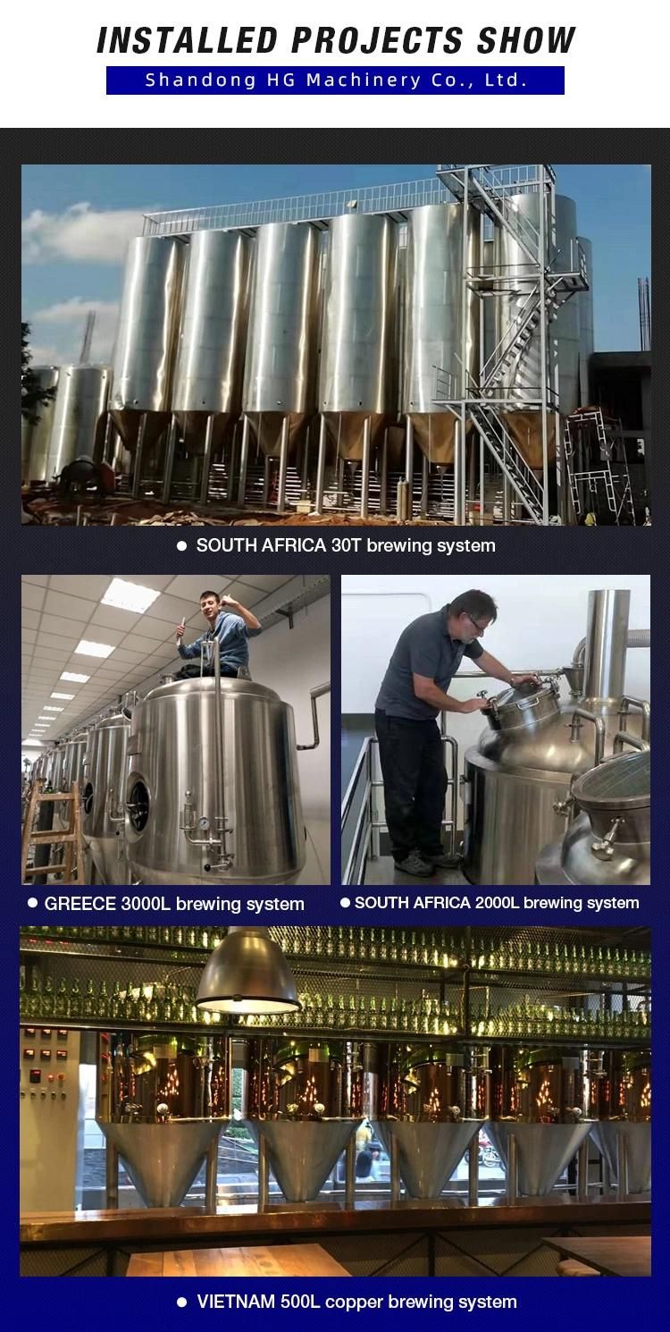 Factory Made Fire Heating Saccharification System 10bbl Beer Brewing Equipment Tank